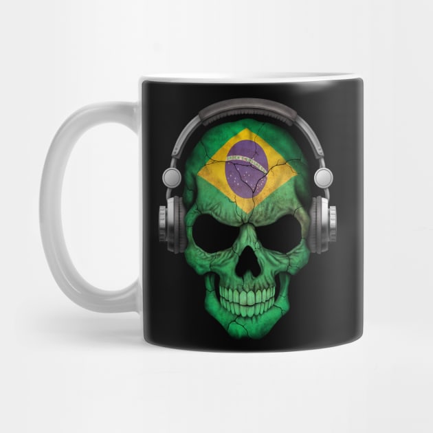 Dark Skull Deejay with Brazilian Flag by jeffbartels